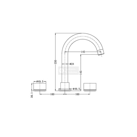 Nero NR211701MB Kara Basin Set - Matte Black Tapware 3 Piece