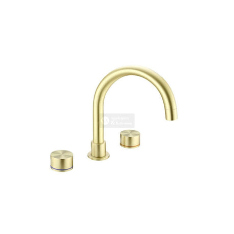 Nero NR211703BG Kara Bath Set - Brushed Gold Tapware 3 Piece