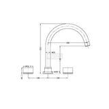 Nero NR211703BN Kara Bath Set - Brushed Nickel Tapware 3 Piece