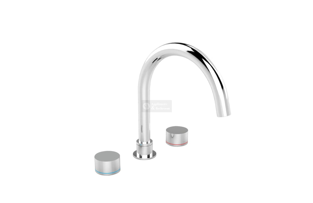 Nero NR211703CH Kara Bath Set - Chrome Tapware 3 Piece
