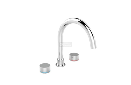 Nero NR211703CH Kara Bath Set - Chrome Tapware 3 Piece