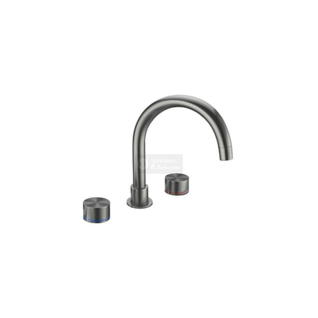 Nero NR211703GM Kara Bath Set - Gunmetal Grey Tapware 3 Piece