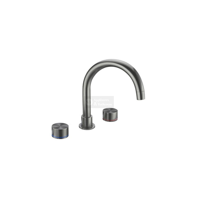 Nero NR211703GM Kara Bath Set - Gunmetal Grey Tapware 3 Piece