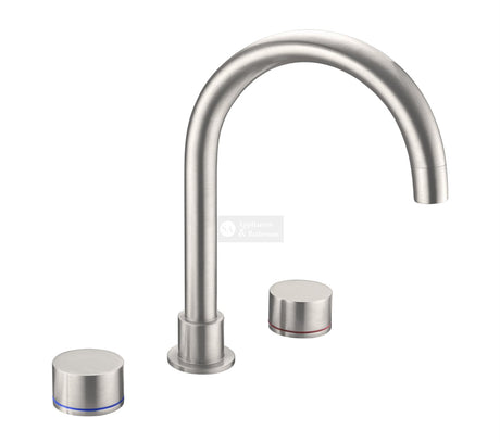 Nero NR211707BN Kara Kitchen Set - Brushed Nickel Tapware 3 Piece