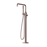 Nero Opal Freestanding Bath Mixer With Hand Shower Brushed Bronze NR251903ABZ - Bath Fillers