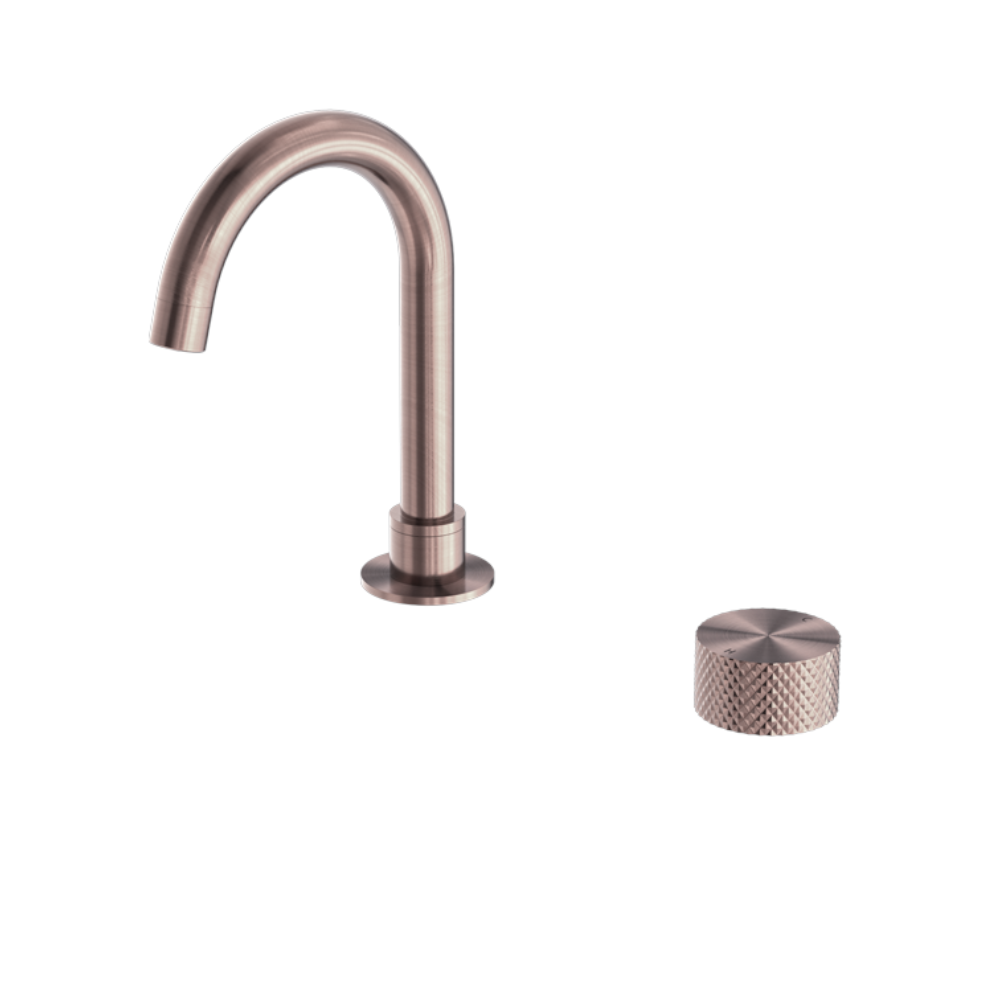 Nero Opal Progressive Basin Set Brushed Bronze NR252001BZ - Wall Mixers & Spouts