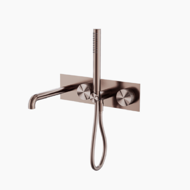 Nero Opal Progressive Shower System 250mm Brushed Bronze NR252003A230BZ - Hand Showers