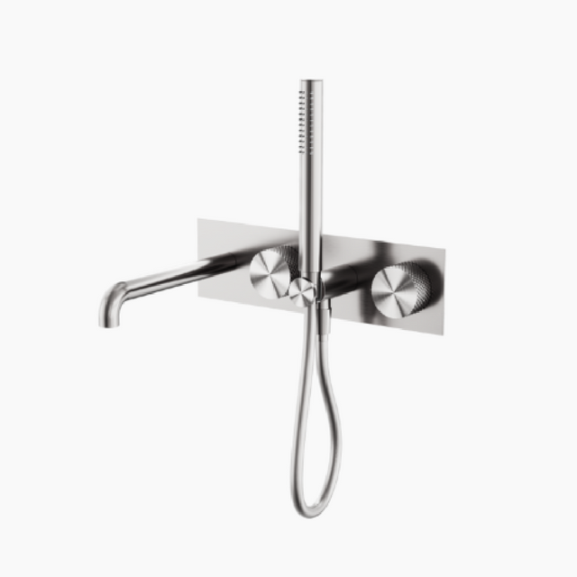 Nero Opal Progressive Shower System 250mm Brushed Nickel NR252003A230BN - Hand Showers