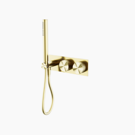Nero Opal Progressive Shower System Brushed Gold NR252003CBG - Wall Mixers & Spouts