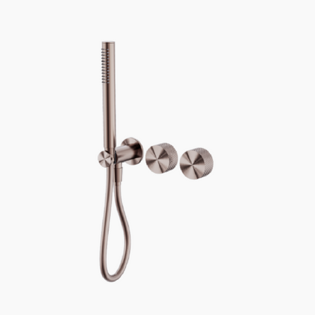 Nero Opal Progressive Shower System (Separate Plates) Brushed Bronze NR252003DBZ - Wall Mixers & Spouts