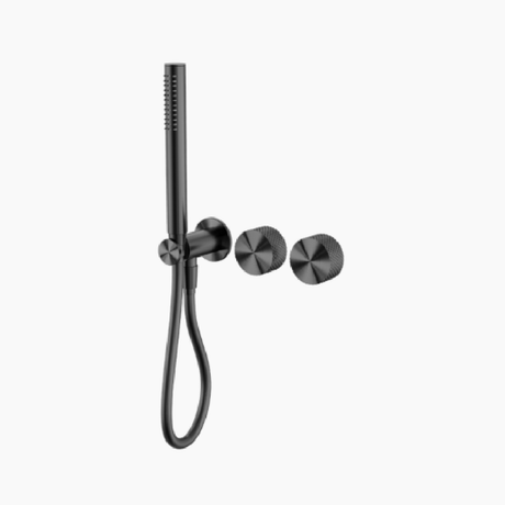Nero Opal Progressive Shower System (Separate Plates) Graphite NR252003DGR - Wall Mixers & Spouts