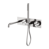Nero Opal Progressive Shower System w/ 250mm Spout Brushed Nickel NR252003A250BN - Hand Showers