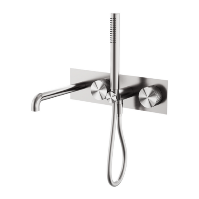 Nero Opal Progressive Shower System w/ 250mm Spout Brushed Nickel NR252003A250BN - Hand Showers