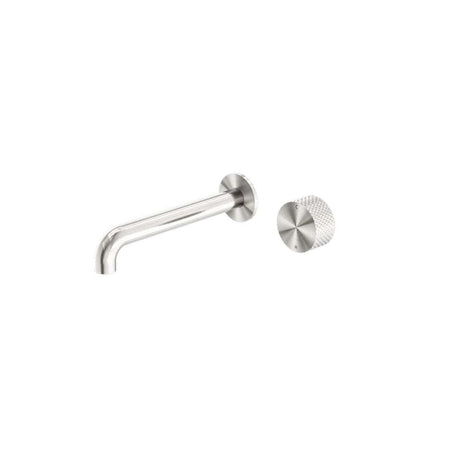 Nero Opal Progressive Wall Basin/Bath Mixer Separate Back Plate 260mm Brushed Nickel NR252007a260BN - Wall Mixers &