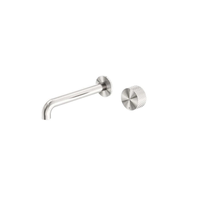 Nero Opal Progressive Wall Basin/Bath Mixer Separate Back Plate 260mm Brushed Nickel NR252007a260BN - Wall Mixers &