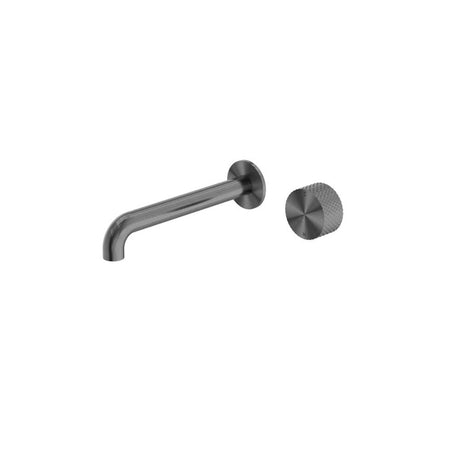 Nero Opal Progressive Wall Basin/Bath Mixer Separate Back Plate 260mm Graphite NR252007a260GR - Wall Mixers & Spouts