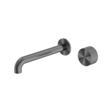 Nero Opal Progressive Wall Basin Mixer 185mm Spout Graphite NR252007a185GR - Wall Mixers & Spouts