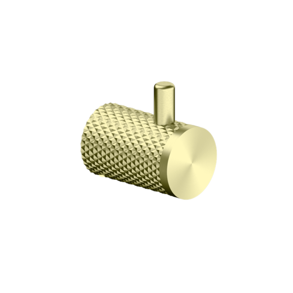 Nero Opal Robe Hook Brushed Gold NR2582BG - Robe Hooks