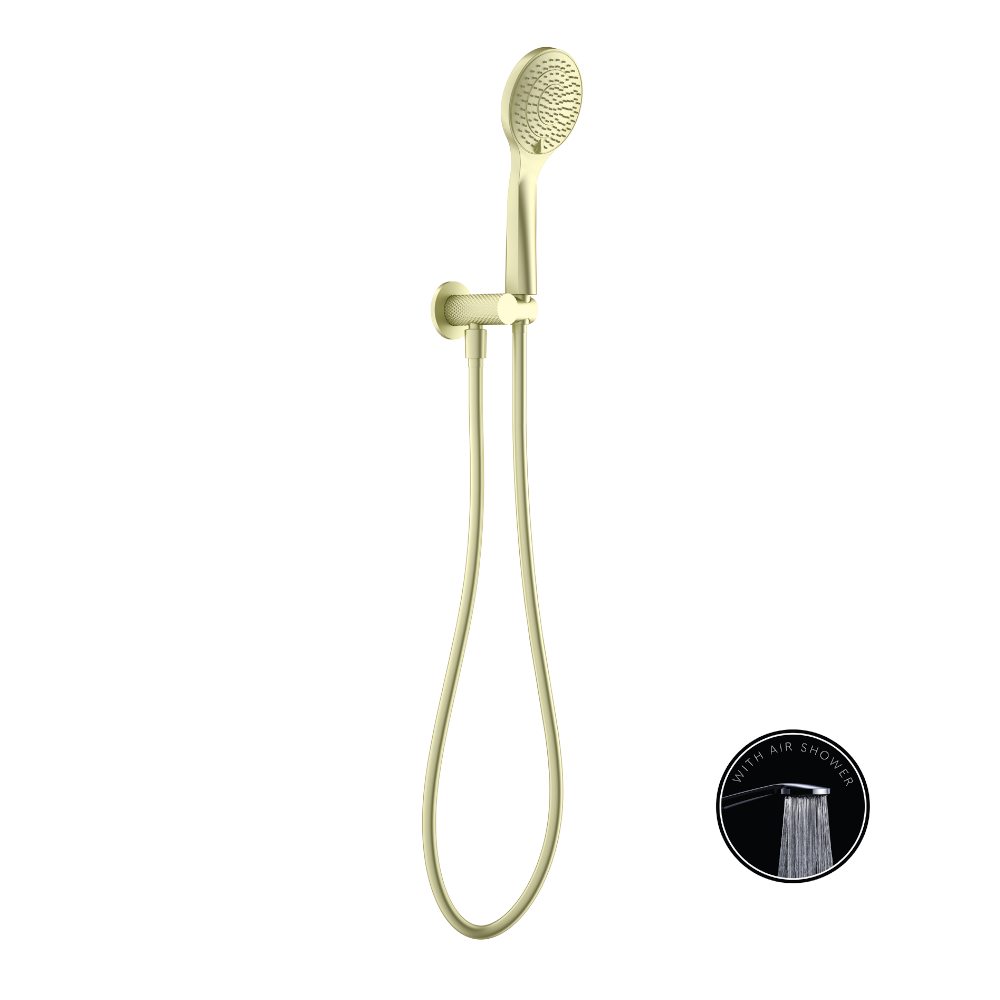 Nero Opal Shower Bracket with Air Shower Brushed Gold NR251905BG - Hand Showers