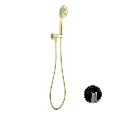 Nero Opal Shower Bracket with Air Shower Brushed Gold NR251905BG - Hand Showers