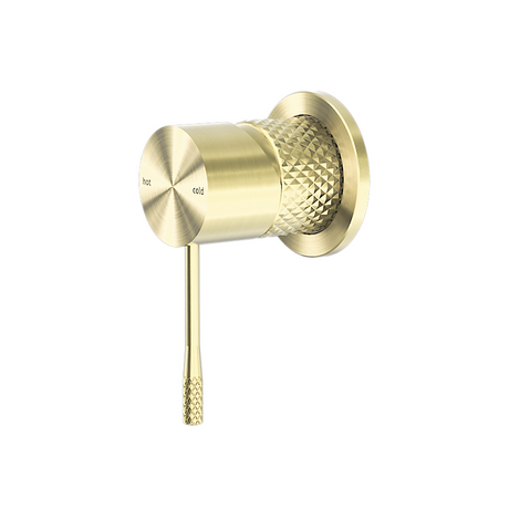 Nero Opal Shower Mixer with 60mm Plate Brushed Gold NR251909hBG - Bathroom Wall Mixers