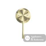 Nero Opal Shower Mixer with 60mm Plate Brushed Gold NR251909hBG - Bathroom Wall Mixers