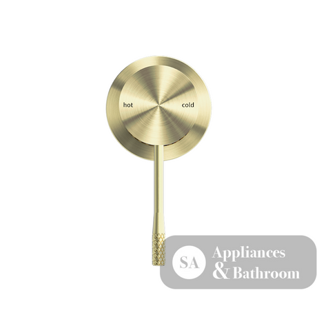Nero Opal Shower Mixer with 60mm Plate Brushed Gold NR251909hBG - Bathroom Wall Mixers