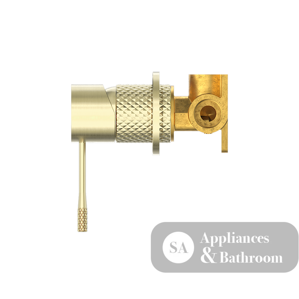 Nero Opal Shower Mixer with 60mm Plate Brushed Gold NR251909hBG - Bathroom Wall Mixers
