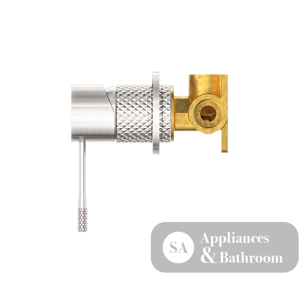 Nero Opal Shower Mixer with 60mm Plate Brushed Nickel NR251909hBN - Bathroom Wall Mixers