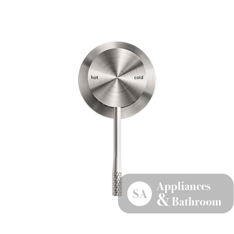 Nero Opal Shower Mixer with 60mm Plate Brushed Nickel NR251909hBN - Bathroom Wall Mixers