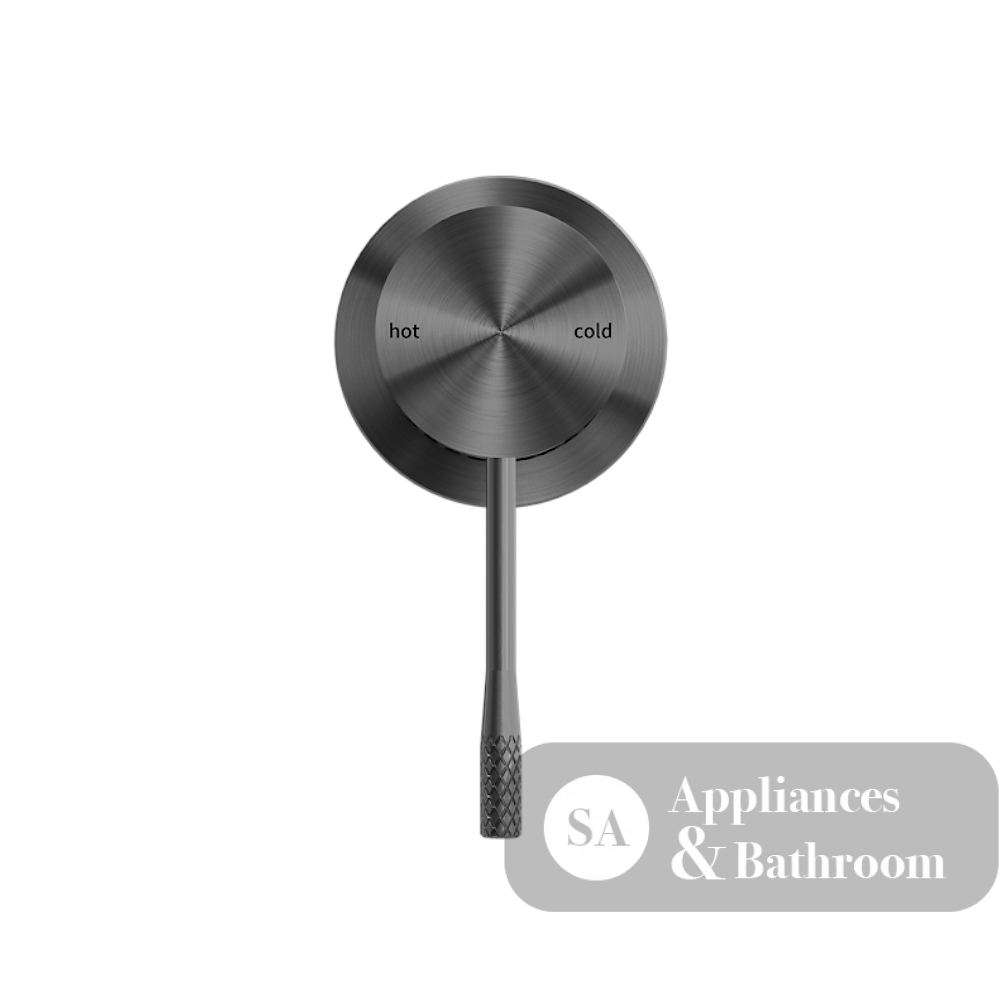 Nero Opal Shower Mixer with 60mm Plate Graphite NR251909hGR - Bathroom Wall Mixers