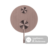 Nero Opal Shower Mixer with Diverter Brushed Bronze NR251909aBZ - Wall Mixer Diverter