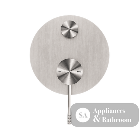 Nero Opal Shower Mixer with Diverter Brushed Nickel NR251909aBN - Wall Mixer Diverter