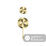 Nero Opal Shower Mixer with Diverter Separate Plate Brushed Gold NR251909eBG - Wall Mixer Diverter