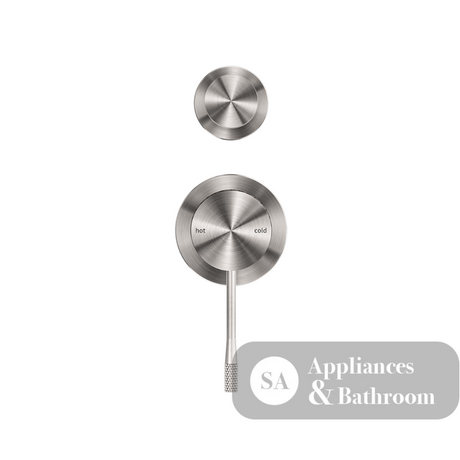 Nero Opal Shower Mixer with Diverter Separate Plate Brushed Nickel NR251909eBN - Wall Mixer Diverter