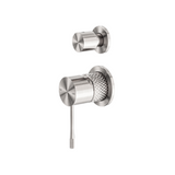 Nero Opal Shower Mixer with Diverter Separate Plate Brushed Nickel NR251909eBN - Wall Mixer Diverter