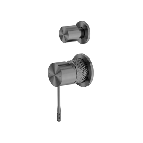Nero Opal Shower Mixer with Diverter Separate Plate Graphite NR251909eGR - Wall Mixer Diverter