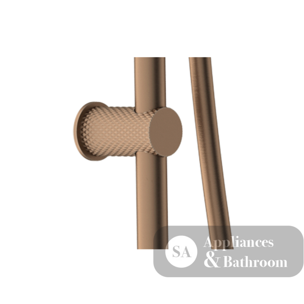 Nero Opal Shower Rail Brushed Bronze NR251905dBZ - Rail Showers