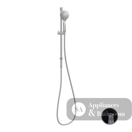 Nero Opal Shower Rail with Air Shower Brushed Nickel NR251905aBN - Rail Showers
