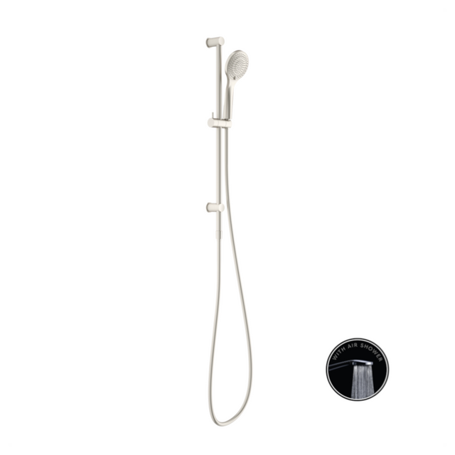 Nero Opal Shower Rail with Air Shower Brushed Nickel NR251905aBN - Rail Showers