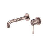 Nero Opal Wall Basin/Bath Mixer Brushed Bronze NR251907bBZ - Wall Mixers & Spouts