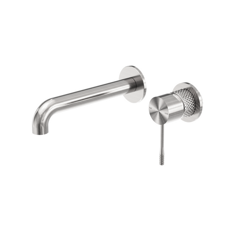 Nero Opal Wall Basin/Bath Mixer Brushed Nickel NR251907bBN - Wall Mixers & Spouts