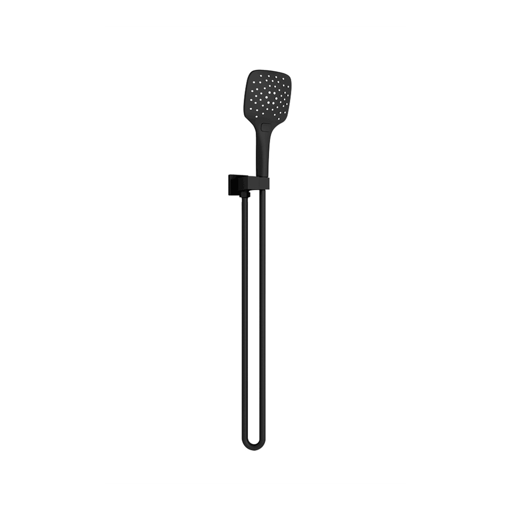 Nero Rain 3 Function Rail Shower Bracket Matte Black NR306MB - Hand Showers