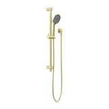 Nero Round Metal Project Rail Shower Brushed Gold NR318BG - Rail Showers