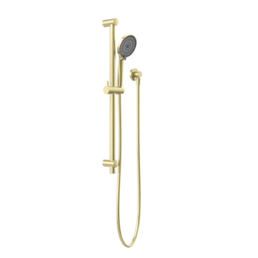 Nero Round Metal Shower Rail Brushed Gold NR319BG - Rail Showers
