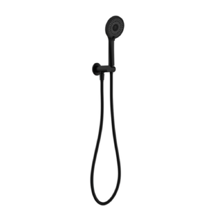 Nero Round Shower On Bracket Matte Black NR320MB - Hand Showers