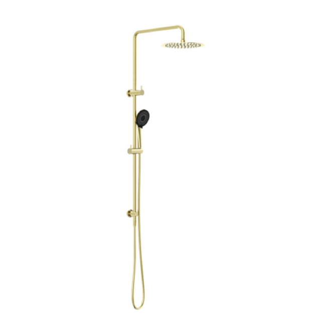 Nero Round Twin Shower Brushed Gold NR232105FBG - Twin Showers