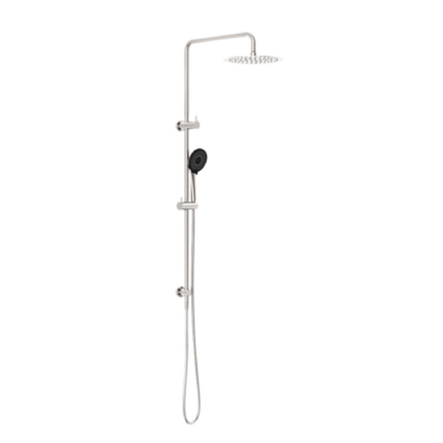 Nero Round Twin Shower Brushed Nickel NR232105FBN - Twin Showers