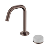 Nero Serenity Progressive Basin Mixer Edge Spout w/ Carrara Handle Brushed Bronze 24E043BZ - Basin Mixers