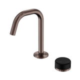 Nero Serenity Progressive Basin Mixer Edge Spout w/ Marquina Black Handle Brushed Bronze 24E135BZ - Basin Mixers